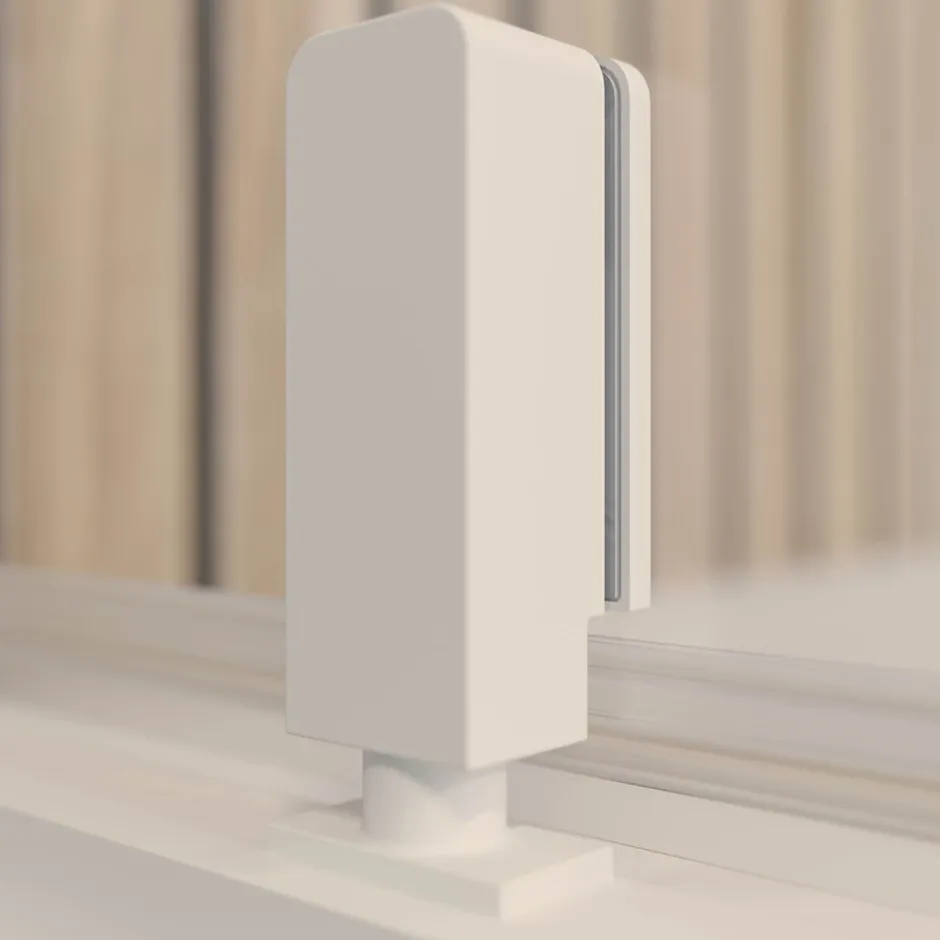 Schulte Porte de douche pivotante en niche l.100 x H.200 cm, verre transparent, profilé blanc mat, Impériale