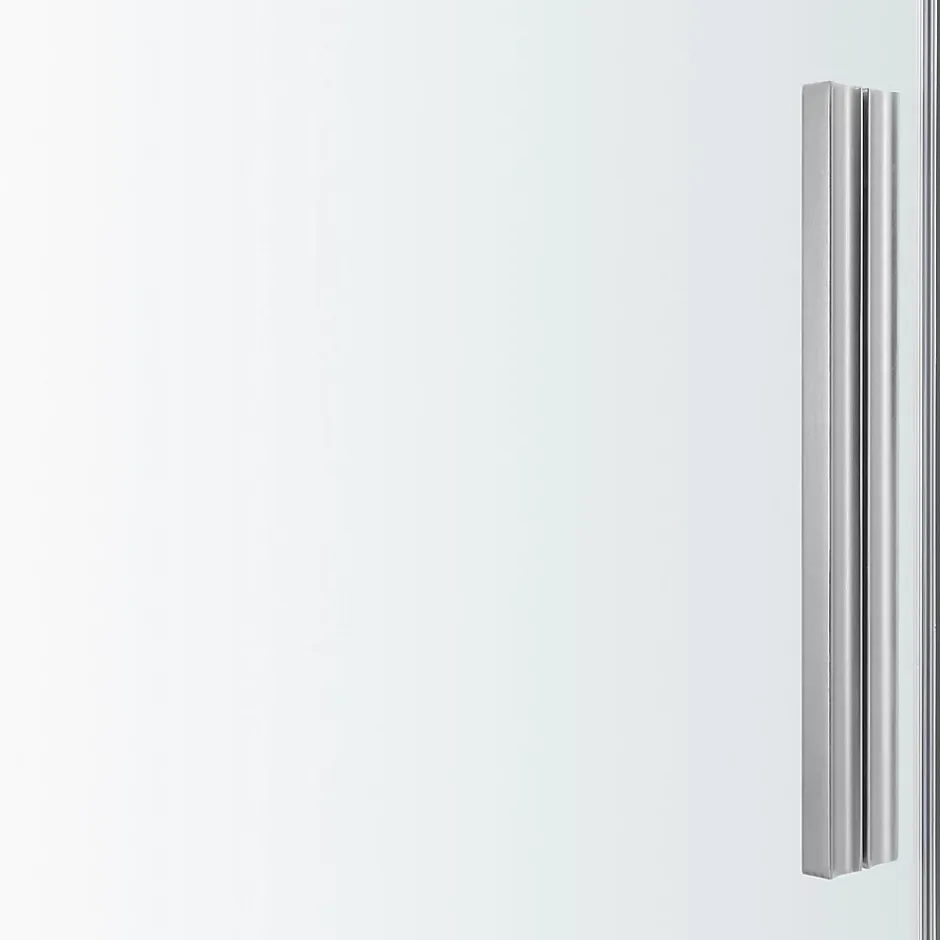 GoodHome Porte de douche pivotante Ezili transparent alu brossé 90 cm* Porte De Douche