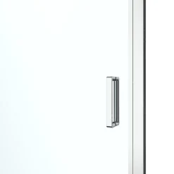 GoodHome Porte de douche pivotante l.90 x H.195 cm, verre transparent, profilés alu chrome, Ledava* Porte De Douche