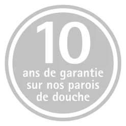 Schulte Porte de douche pivotante et paroi latérale l.80 x L.80 x H.190 cm, profilé noir, verre brume, NewStyle