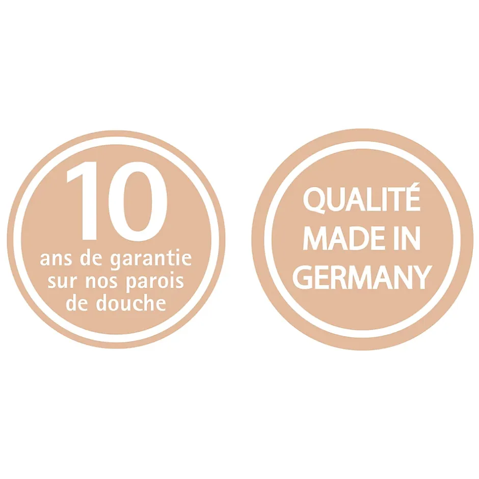 Schulte Porte de douche pivotante l.120xH.192cm, verre transparent anticalcaire 5mm, profilé chromé, NewStyle