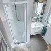Cooke & Lewis Porte de douche pivotante Onega sérigraphié 70 cm* Porte De Douche