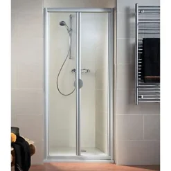 Schulte Porte de douche pliante 70 cm, blanc, Phoenix