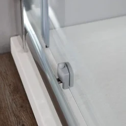 Kiamami Valentina Porte de douche pour niche 130 cm verre clair réversible - new giada* Porte De Douche