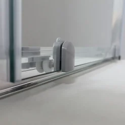 Kiamami Valentina Porte de douche pour niche 130 cm verre clair réversible - new giada* Porte De Douche