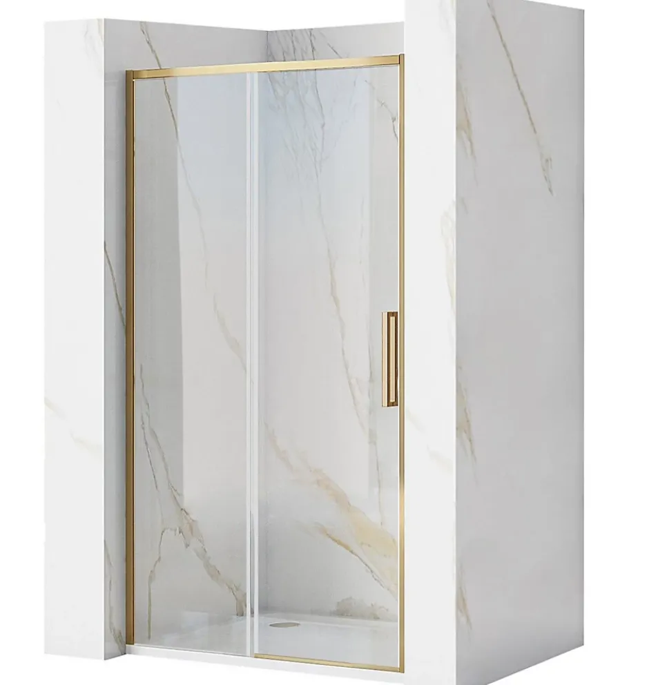 Rea Porte De Douche Rapid Slide 110 Brush Gold* Porte De Douche
