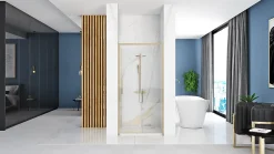Rea Porte De Douche Rapid Slide 110 Brush Gold* Porte De Douche