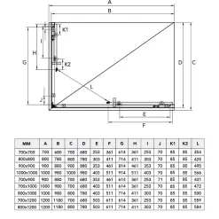 Kiamami Valentina Porte De Douche Rectangulaire 70X90 Cm Avec Verre Clair Et Profilés En Aluminium - Giada* Porte De Douche