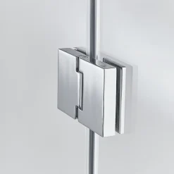 GoodHome Porte de douche semi pivotante Naya transparent 120 cm