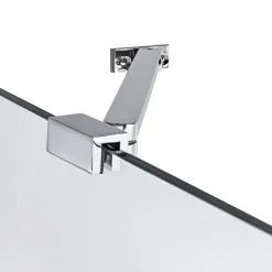 GoodHome Porte de douche semi pivotante Naya transparent 120 cm