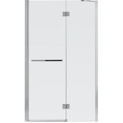 GoodHome Porte de douche semi pivotante Naya transparent 100 cm* Porte De Douche