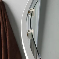 Kiamami Valentina Porte De Douche Semi-Circulaire Avec Profilés Blancs 80X80 Cm - Venere* Porte De Douche