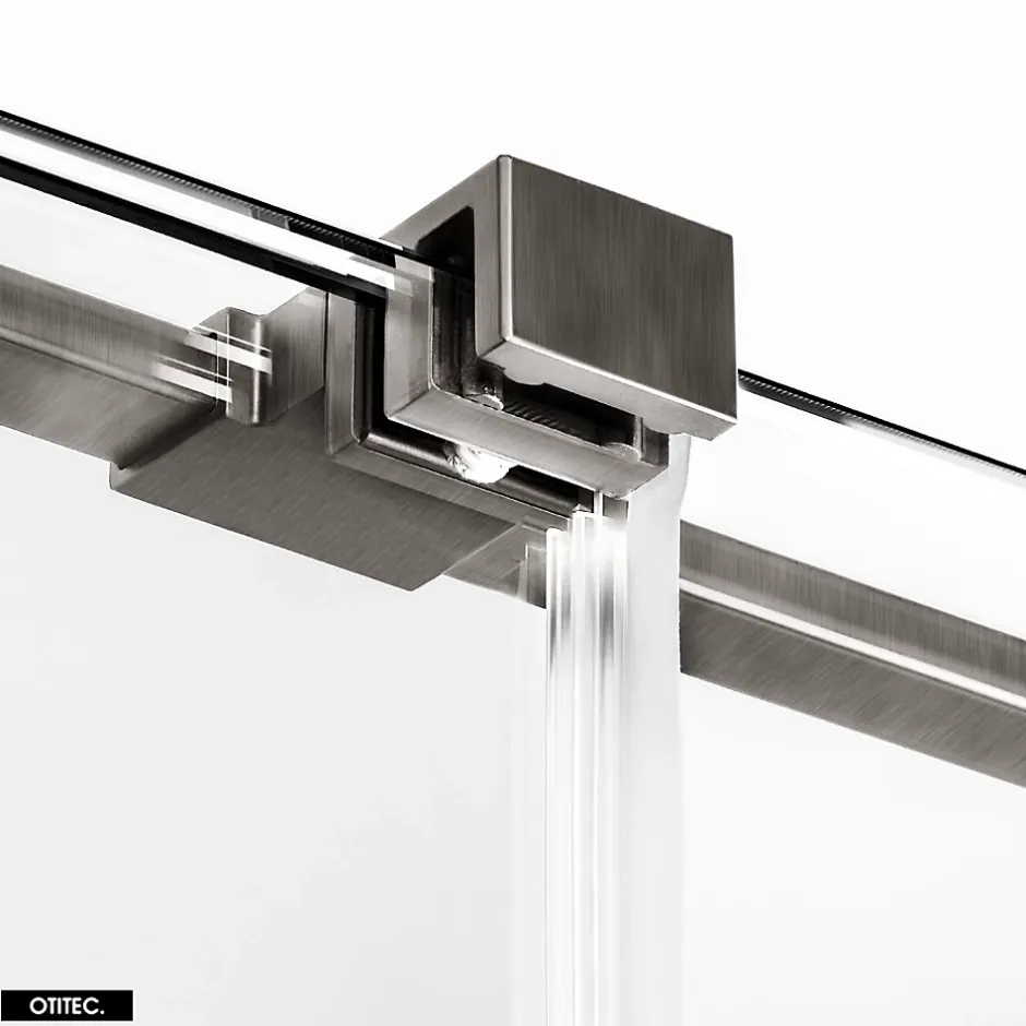 Otitec Porte de Douche Simple - 120 x 200 - GUNMETAL - SMART* Porte De Douche