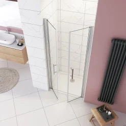 AICA Sanitaire Porte De douche 105x187cm avec en verre sécurit clair anticalcaire* Porte De Douche