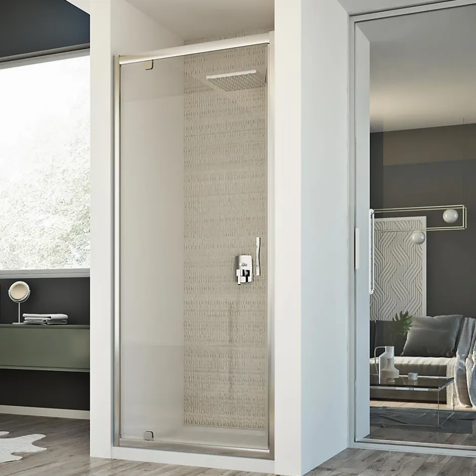 Porte paroi douche 75 CM H198 mod. Cristal 1 Portes Transparent