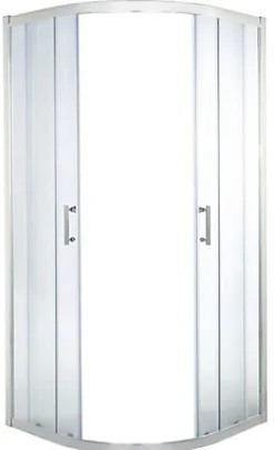 Cooke & Lewis Portes de douche angle circulaire Onega transparent 80 x 80 cm
