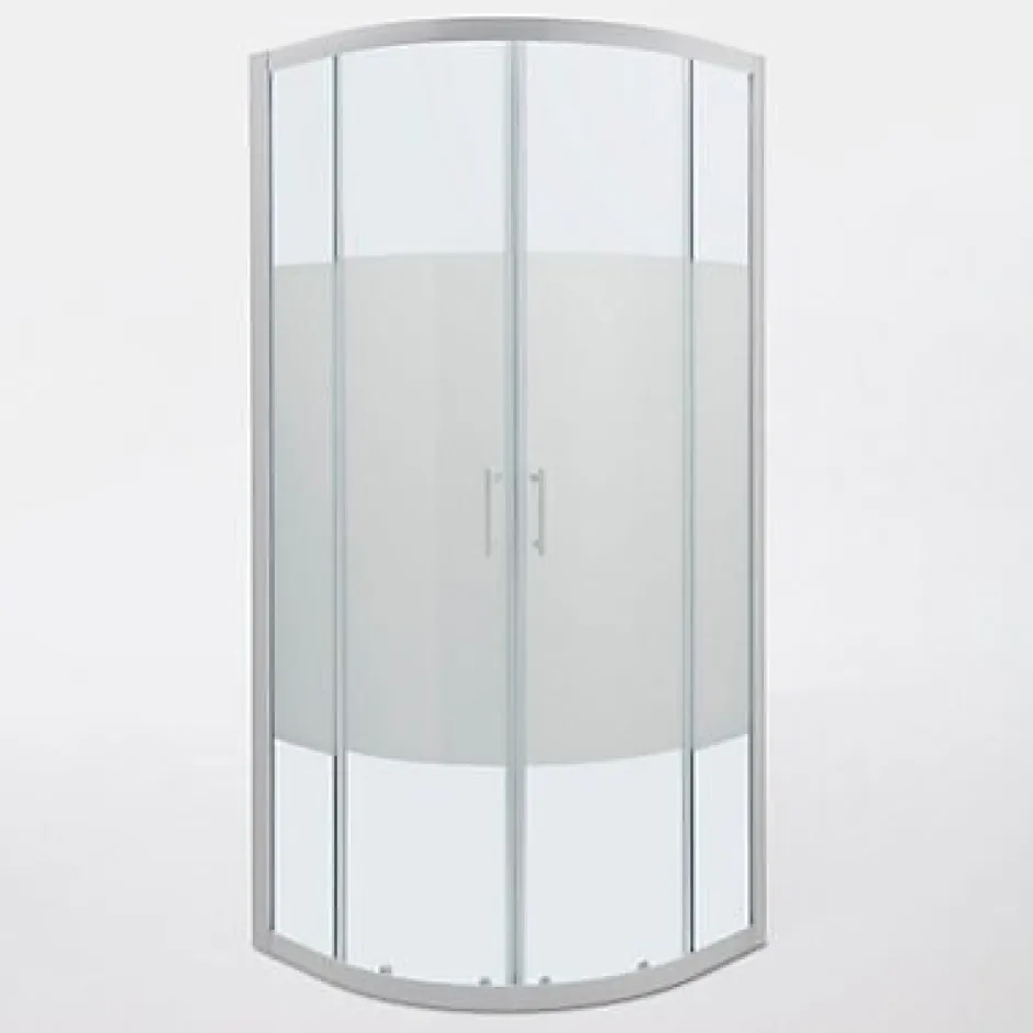 Cooke & Lewis Portes de douche angle circulaire Onega sérigraphié 80 x 80 cm* Porte De Douche