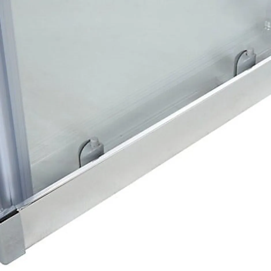 Cooke & Lewis Portes de douche angle droit Onega transparent 80 x 80 cm