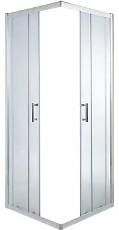 Cooke & Lewis Portes de douche angle droit Onega transparent 70 x 70 cm