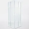 Cooke & Lewis Portes de douche angle droit Onega sérigraphié 90 x 90 cm