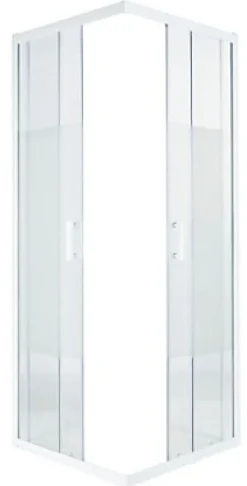 Cooke & Lewis Portes de douche angle droit Onega sérigraphié 70 x 70 cm