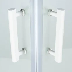 Cooke & Lewis Portes de douche angle droit Onega sérigraphié 70 x 70 cm
