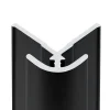 Schulte Profilé d'angle extérieur pour panneaux muraux DécoDesign noir