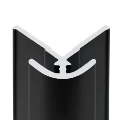 Schulte Profilé d'angle extérieur pour panneaux muraux DécoDesign noir