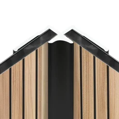 Schulte Profilé d'angle intérieur pour panneaux muraux DécoDesign noir* Panneau Mural De Salle De Bains