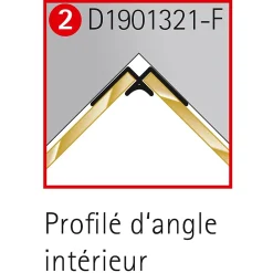 Schulte Profilé d'angle intérieur pour panneaux muraux DécoDesign, anthracite* Panneau Mural De Salle De Bains