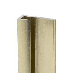 Schulte Profilé de finition + 1 profilé d'angle intérieur H.210 x l.1,7 cm, aluminium, or mat, decodesign vendu par 2* Panneau Mural De Salle De Bains
