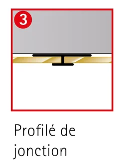 Schulte Profilé de jonction H.255 x 3,3 cm, aluminium, blanc brillant, Deco Design* Panneau Mural De Salle De Bains