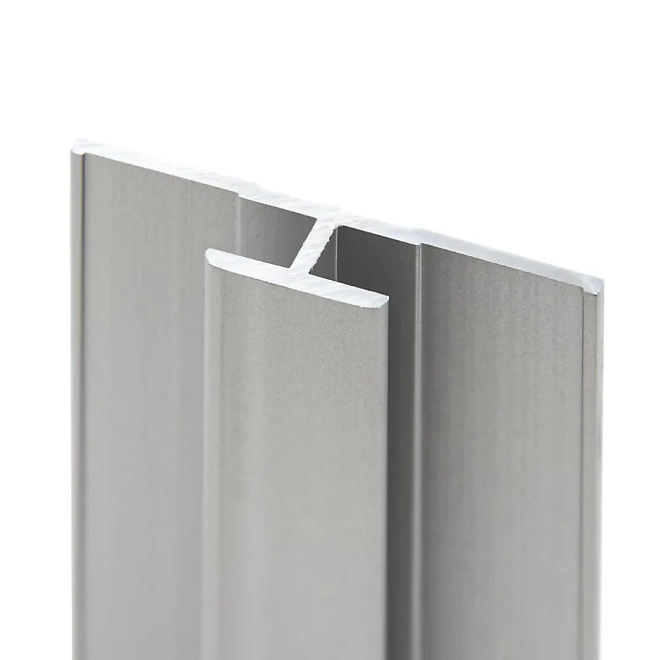 Schulte Profilé de jonction pour panneaux muraux DécoDesign, alu argenté