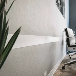 Tecnoprofils Profil Plat PVC 100 mm - Longueur 2.60 m - Lot de 5* Panneau Mural De Salle De Bains