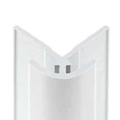 Schulte Profile d'angle extérieur H.255 x 2,3 cm, aluminium, blanc brillant, Deco Design