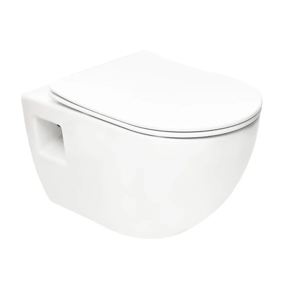 Swiss Aqua Technologies Project WC suspendu sans bride avec abatant softclose, blanc (SATWCPRO010RREXP)