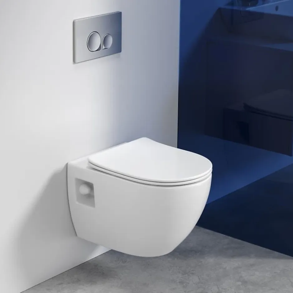 Swiss Aqua Technologies Project WC suspendu sans bride avec abatant softclose, blanc (SATWCPRO010RREXP)