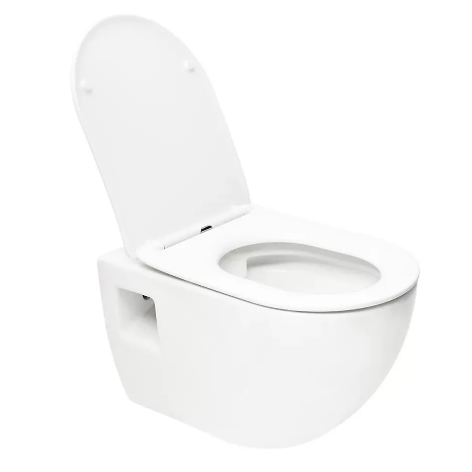 Swiss Aqua Technologies Project WC suspendu sans bride avec abatant softclose, blanc (SATWCPRO010RREXP)