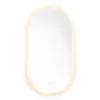 Naturel Project 60x120 cm miroir suspendu ovale avec éclairage LED 3 couleurs, film chauffant anti-buée et capteur (ZPROV12060LED)* Miroir Lumineux