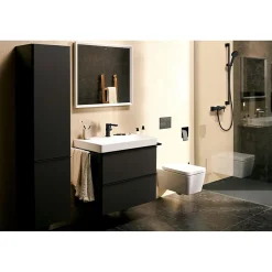 Hansgrohe Pulsify Select S Set de douche 105 3 jets Relaxation avec barre C 90 cm noir mat 24170670* Colonne De Douche Sans Robinetterie