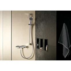 Hansgrohe Pulsify Select S Set de douche 105 3 jets Relaxation avec barre C 90 cm chromé 24170000* Colonne De Douche Sans Robinetterie