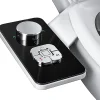 Nature Pro Pulvérisateur bidet non électrique, double buses autonettoyantes, nettoyage avant/arrière, bouton réglable eau froide.