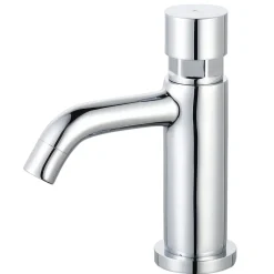 Essebagno Push robinet lave mains chrome eau froide Cilindro* Robinet Lave-Mains