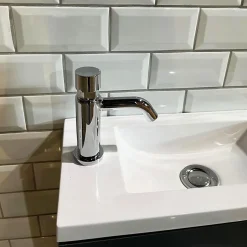 Essebagno Push robinet lave mains chrome eau froide Cilindro* Robinet Lave-Mains