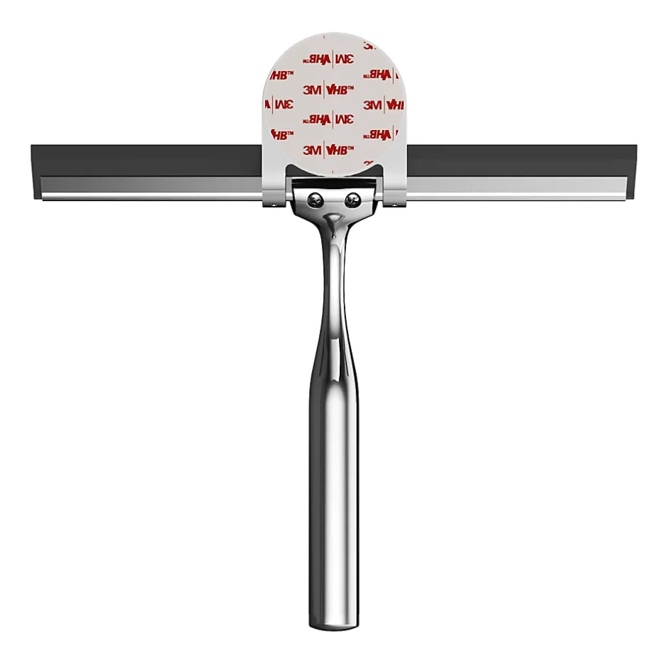 GoodHome Raclette de douche + support chromé Cavally* Accessoire De Douche|Accessoire De Douche
