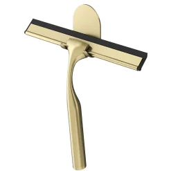 GoodHome Raclette de douche + support or Cavally* Accessoire De Douche|Accessoire De Douche