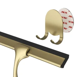 GoodHome Raclette de douche + support or Cavally* Accessoire De Douche|Accessoire De Douche