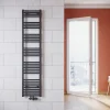 Sirhona Radiateur à eau chaude Salle de bain Sèche-serviettes 1800x400x30mm - Vertical -Gris
