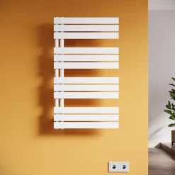 Sirhona Radiateur à eau chaude Salle de bain Sèche-serviettes 1000x500x62mm - Vertical -Blanc* Sèche-Serviettes Mixte