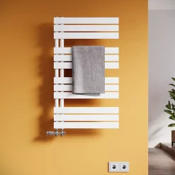 Sirhona Radiateur à eau chaude Salle de bain Sèche-serviettes 1000x500x62mm - Vertical -Blanc* Sèche-Serviettes Mixte